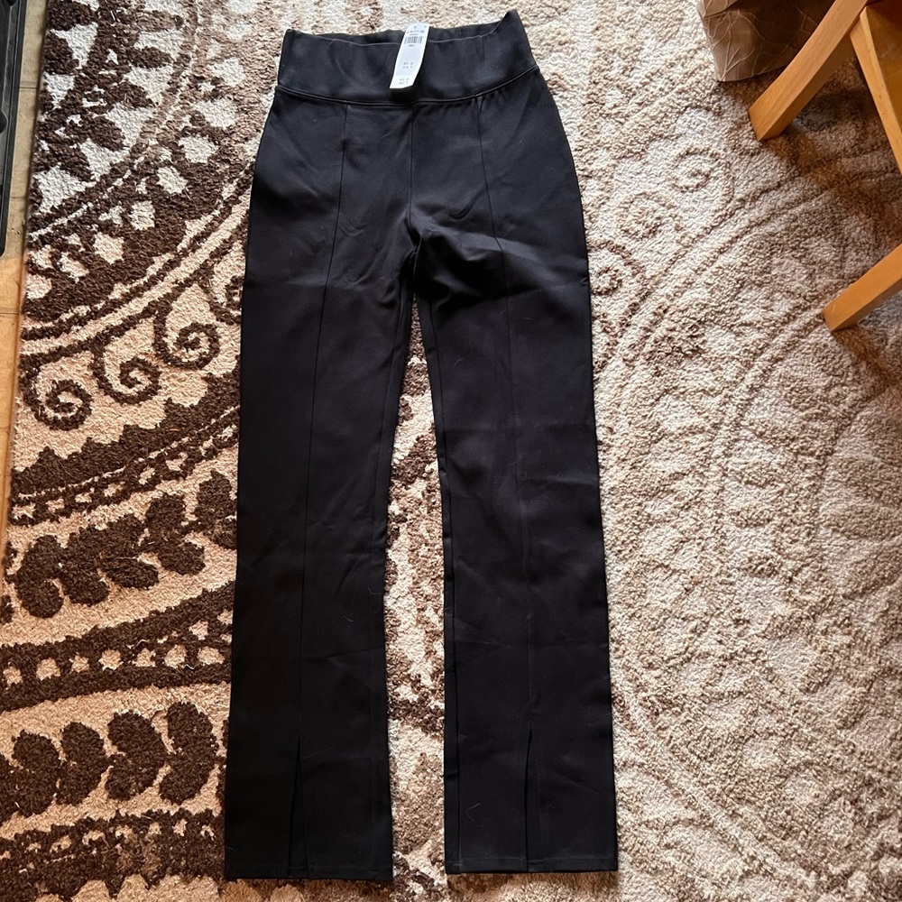 Split leg dress pants